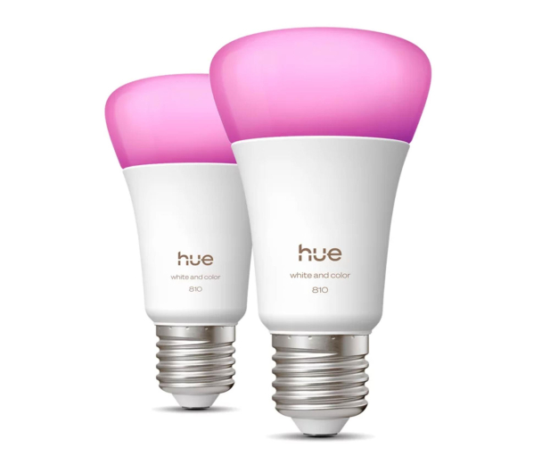 Philips Hue Inteligentna żarówka White Color Ambiance A60 E27 - 810lm (2 - 1490235 - zdjęcie